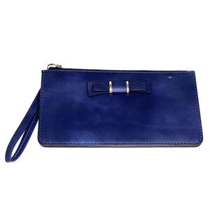 New IndigoNavy Leather Wristlet / Wallet